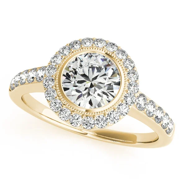 Exclusive Jewelry Markdowns – Limited-Time Offer 10K Yellow Gold Round Halo Engagement Ring Exclusive Jewelry Markdowns – Limited-Time Offer 10K Yellow Gold Round Halo Engagement Ring
