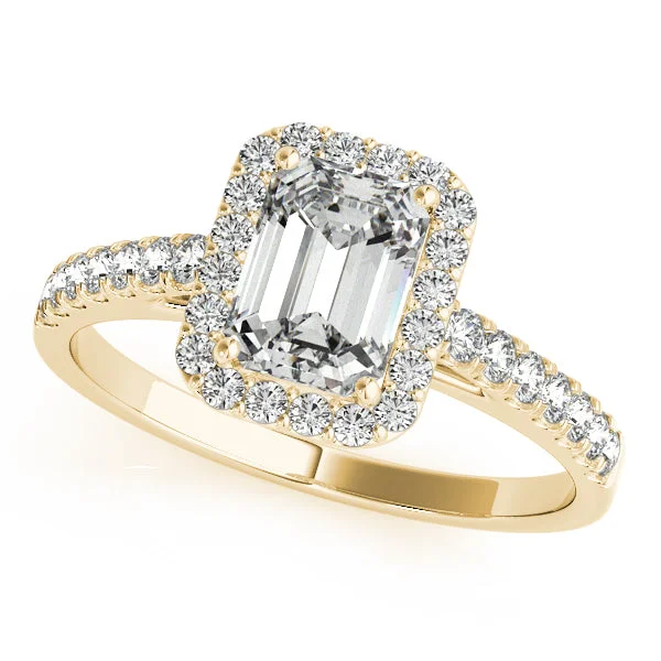 The Perfect Accessory For Less – Jewelry Sale Live 18K Yellow Gold Emerald Halo Engagement Ring The Perfect Accessory For Less – Jewelry Sale Live 18K Yellow Gold Emerald Halo Engagement Ring