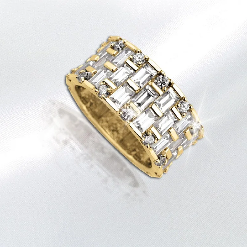 Shop Dazzling Rings, Earrings, And More At Special Discounts Baguette Eternity Gold Ring Shop Dazzling Rings, Earrings, And More At Special Discounts Baguette Eternity Gold Ring