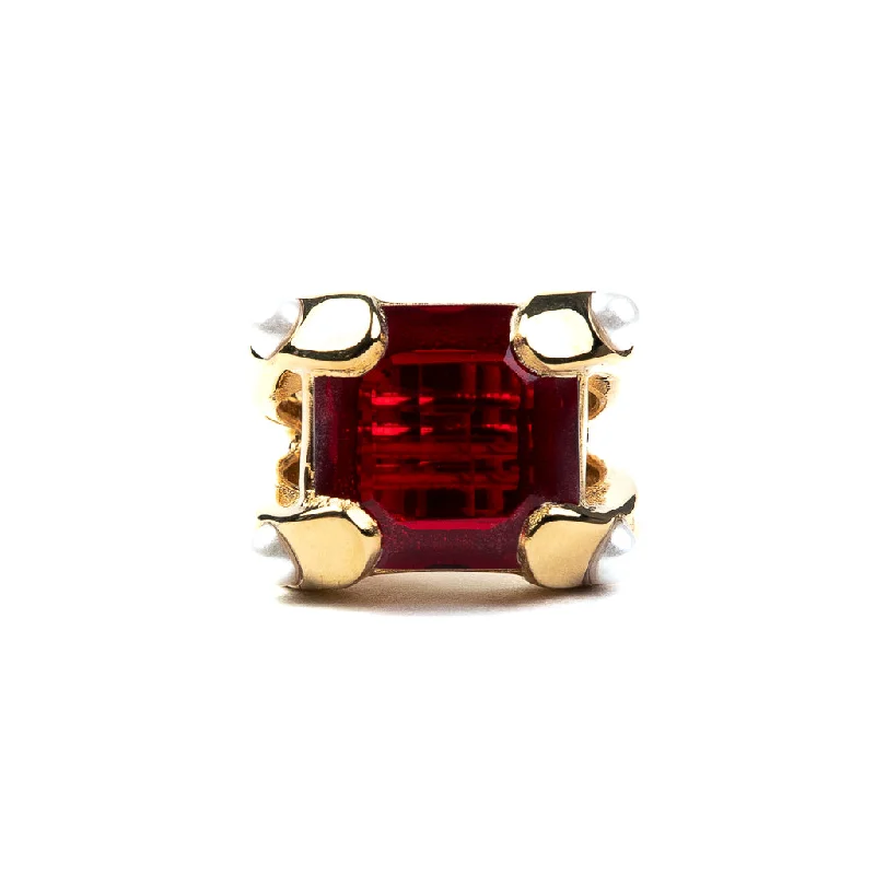 Personalized Jewelry At Special Discount Rates Ruby Square Stone Ring