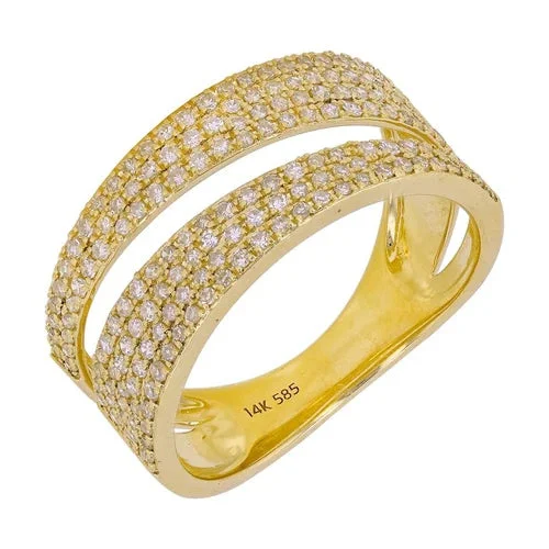 Customized Silver Jewelry For Unique Style Diamond Split Ring