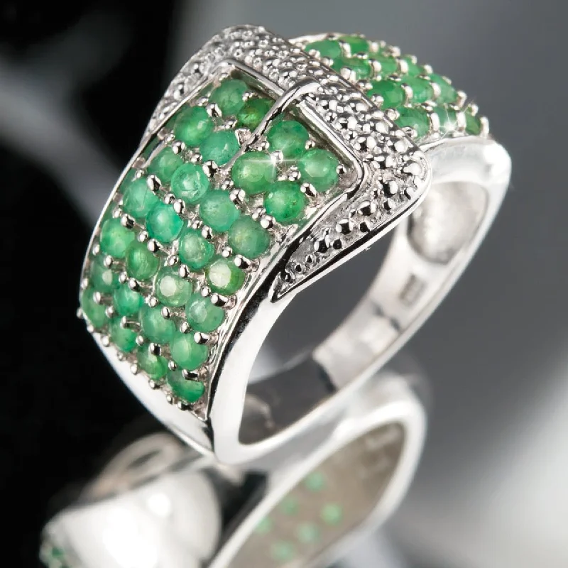 Jewelry Clearance Event – Stock Up Before It's Over Emerald Buckle Ring