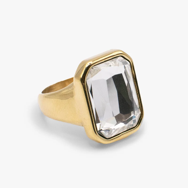 Sparkle On A Budget – Fine Jewelry For Less Emerald Cut Crystal Ring