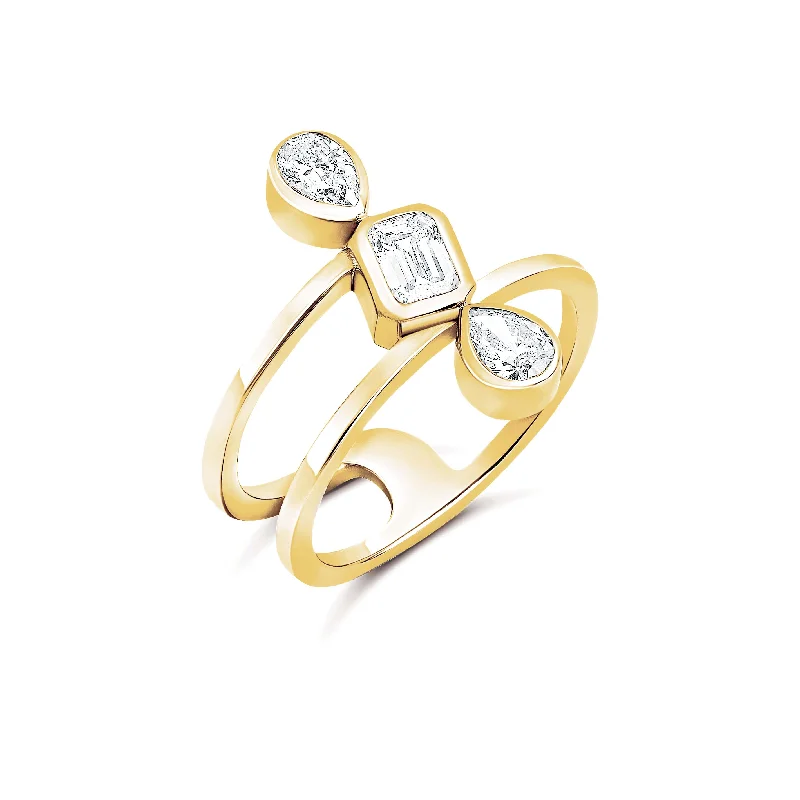 Best-Selling Jewelry Styles Now At Exclusive Discounts Full and Half Solid Band Multishape Statement Trio Ring Best-Selling Jewelry Styles Now At Exclusive Discounts Full and Half Solid Band Multishape Statement Trio Ring