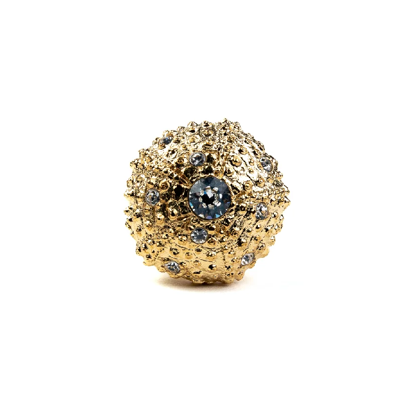 Seasonal Jewelry Sale – Upgrade Your Style Today Gold and Crystal Adjustable Sea Urchin Ring Seasonal Jewelry Sale – Upgrade Your Style Today Gold and Crystal Adjustable Sea Urchin Ring