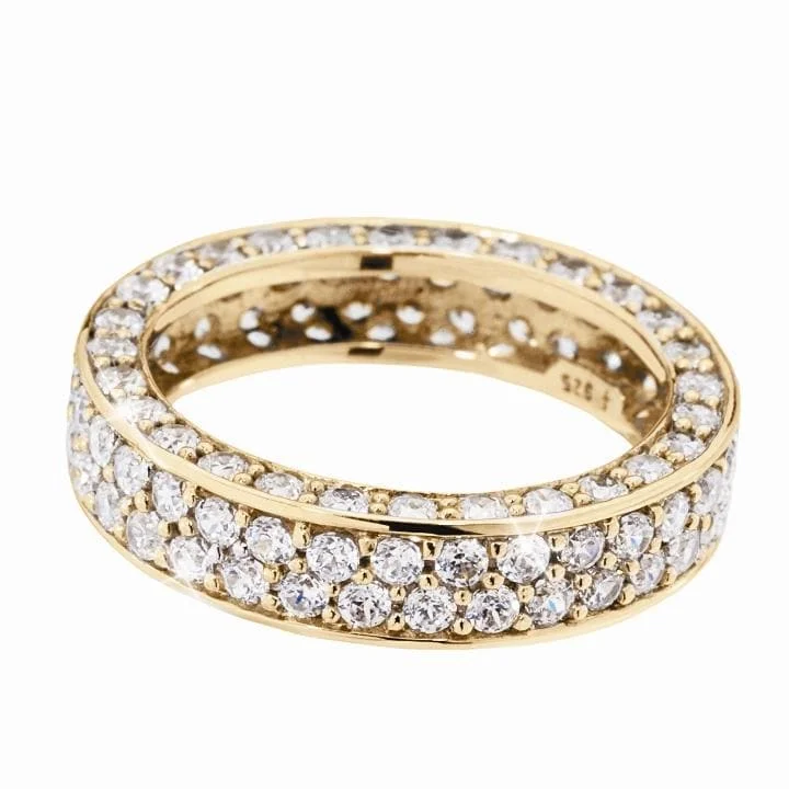 Fashion-Forward Jewelry At Exclusive Discounts Gold Florence Eternity Ring