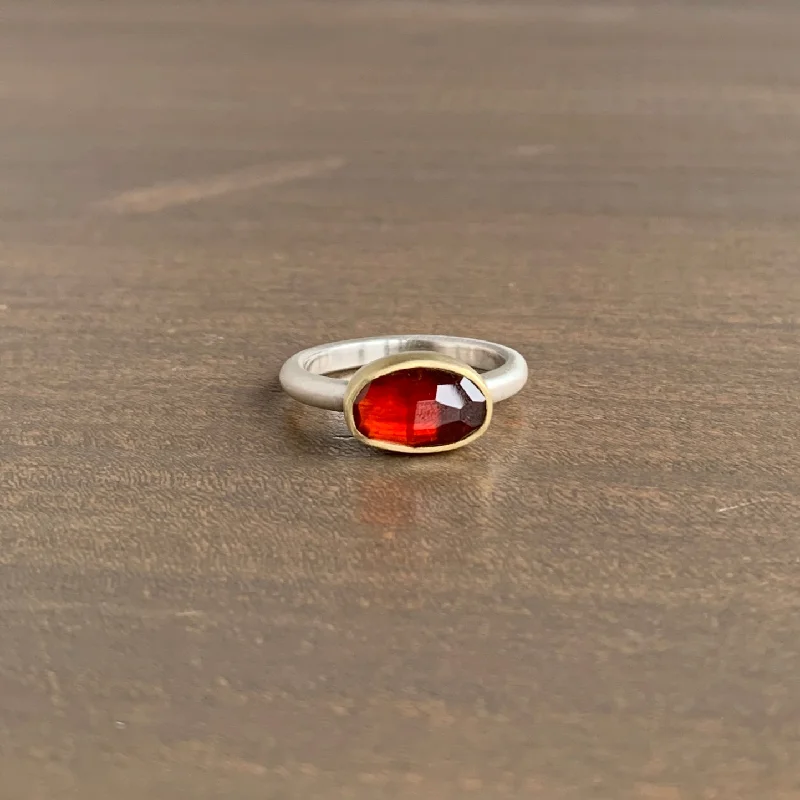 Shop Elegant Jewelry At Unbeatable Prices Oval Rose Cut Garnet Ring