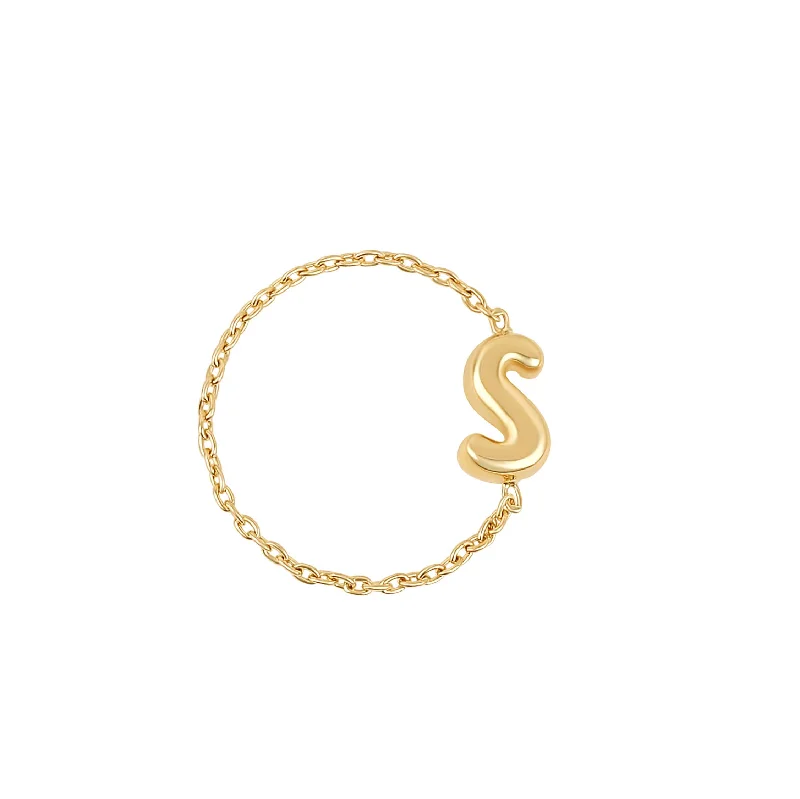 Best Jewelry Deals – Shop Premium Pieces At Great Prices Helium Initial Chain Ring