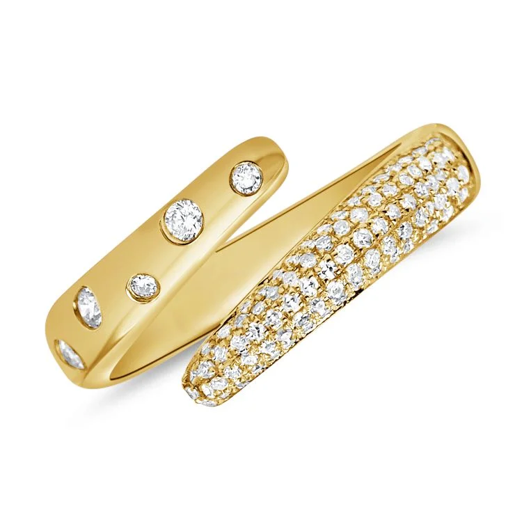 Limited-Stock Jewelry Sale – Shop Before It's Gone Inlay Open Pave Wrap Ring