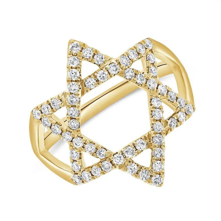 Luxury Jewelry At Unbeatable Discounts Jumbo Diamond Star of David Ring