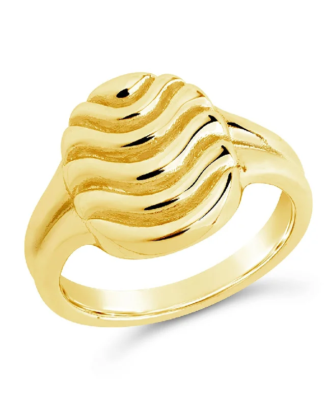 Shop Dazzling Jewelry At The Best Prices Livia Textured Signet Ring