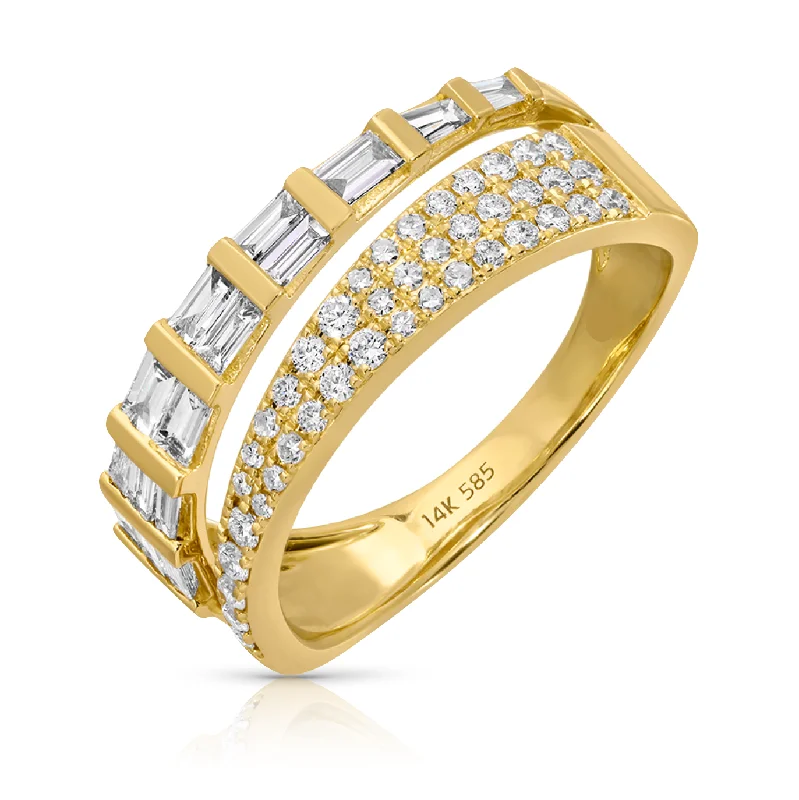 Luxury Meets Affordability – Jewelry Sale Now Live Luxe Diamond Split Baguette/Rounds Ring Luxury Meets Affordability – Jewelry Sale Now Live Luxe Diamond Split Baguette/Rounds Ring