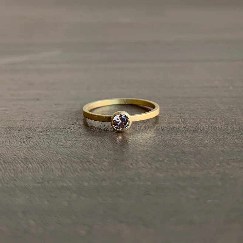 Exclusive Jewelry Sale – Sparkle For Less Dusty Rose Round Sapphire Stacking Ring