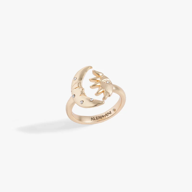 Grab Stylish Jewelry Before The Sale Ends Moon and Sun Wrap Ring