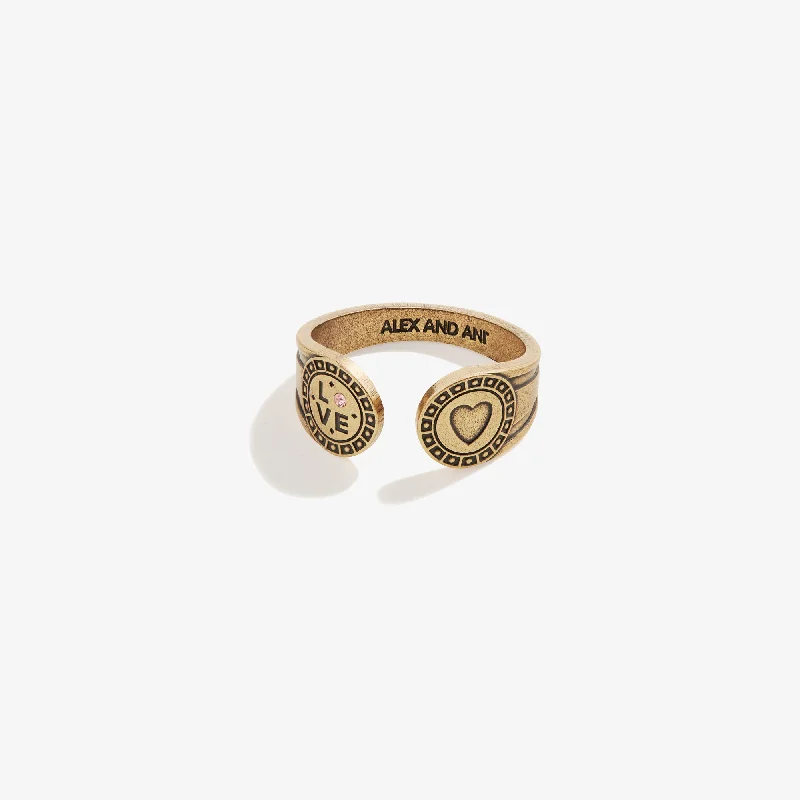 Luxury Handcrafted Jewelry For Elegant Looks Heart Motivation Ring Wrap