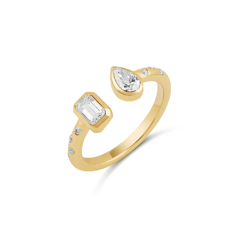Sparkle For Less – Shop Our Limited-Time Jewelry Deals Multishape Diamond Bezels Statement Inlay Cuff Ring Sparkle For Less – Shop Our Limited-Time Jewelry Deals Multishape Diamond Bezels Statement Inlay Cuff Ring