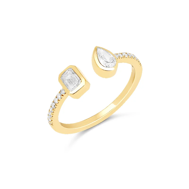Seasonal Jewelry Deals – Elevate Your Style Multishape Diamond Bezels Statement Pave Cuff Ring Seasonal Jewelry Deals – Elevate Your Style Multishape Diamond Bezels Statement Pave Cuff Ring