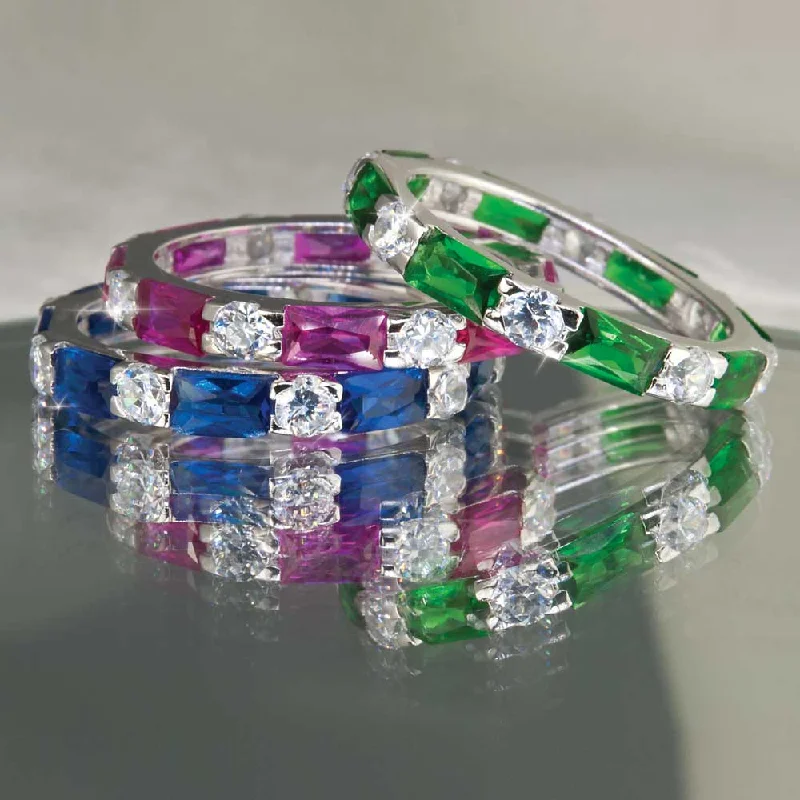 Celebrate With Sparkle – Jewelry Sale Now Live Palm Beach Stacker Rings Red