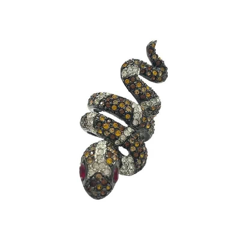 Limited-Time Offer On Elegant Jewelry Pieces Rhinestone Snake Ring