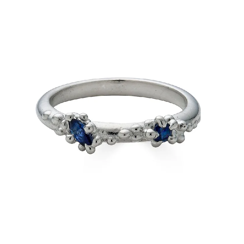 Unique Jewelry Designs Now At Discounted Rates Sapphire Froth Ring, Silver
