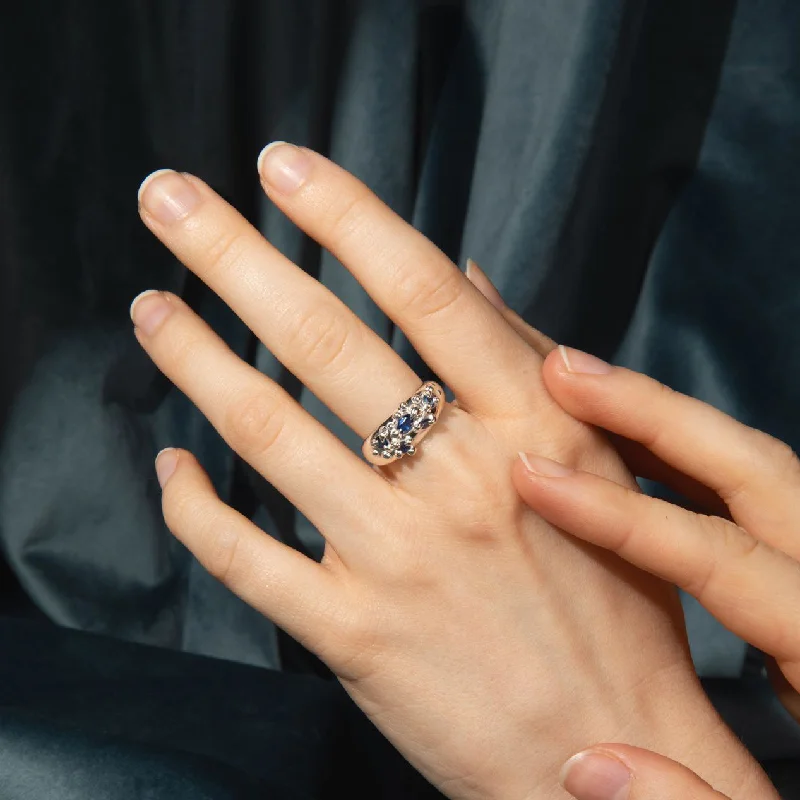 Elegant Jewelry, Exclusive Prices – Shop Now Sapphire Luminescence Ring, Silver