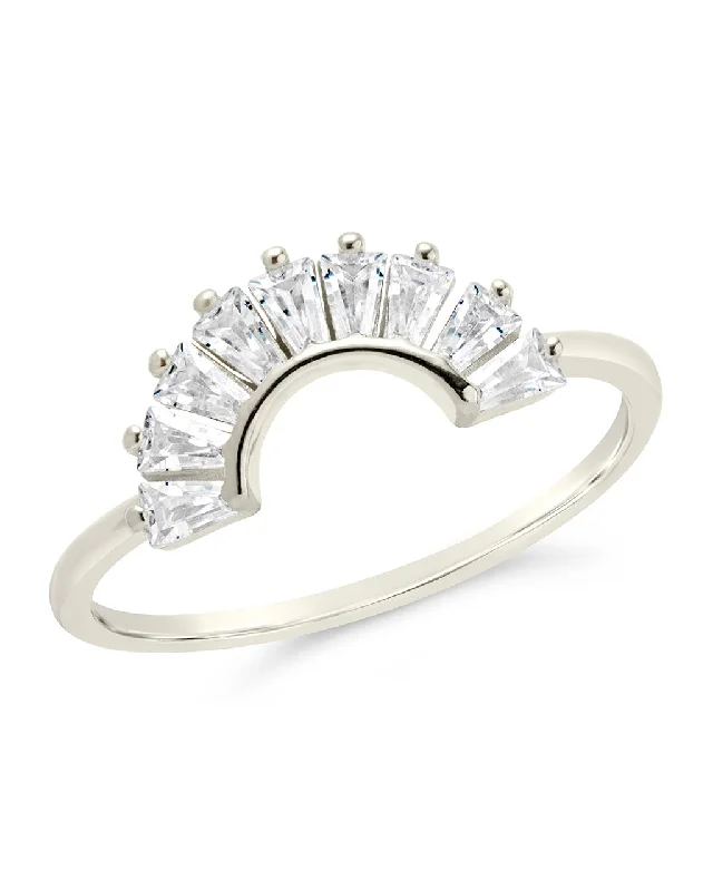 Premium Diamond Jewelry For Unforgettable Moments Sterling Silver CZ Dawn Stacking Ring Premium Diamond Jewelry For Unforgettable Moments Sterling Silver CZ Dawn Stacking Ring
