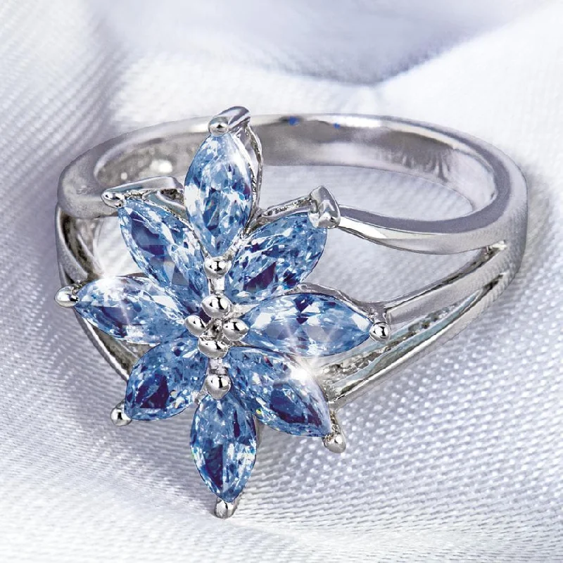 Special Jewelry Deals – Upgrade Your Collection Tanzanite Flower Ring