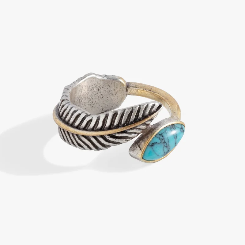 Premium Jewelry At Special Low Prices For A Limited Time Turquoise Feather Ring