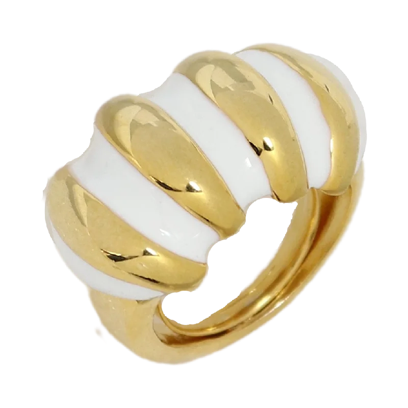 Jewelry Sale Bonanza – Grab Your Sparkle Now White Enamel Shrimp Adjustable Ring
