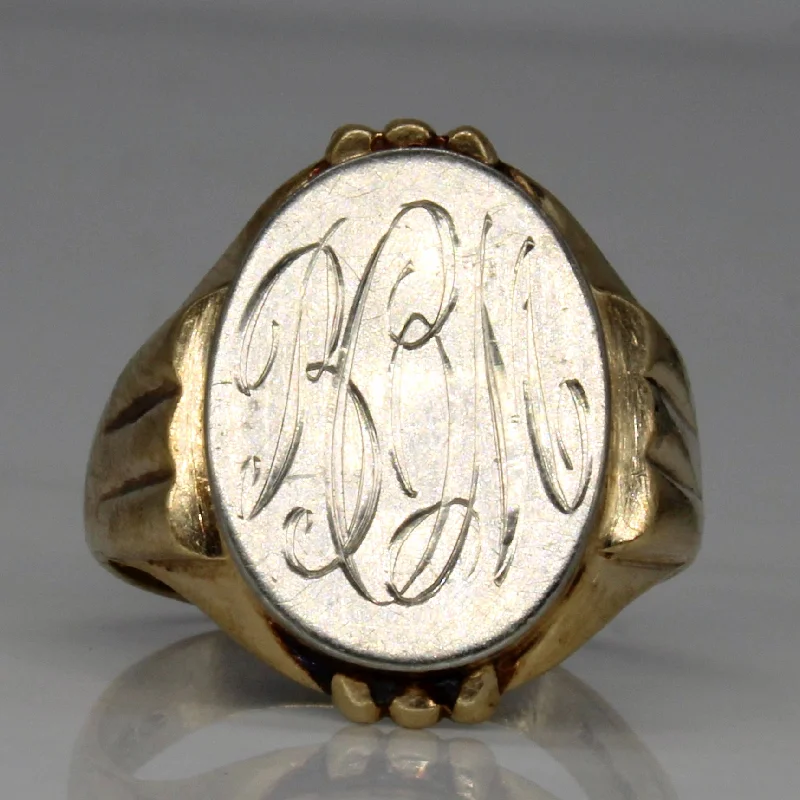 Unmissable Jewelry Discounts – Elevate Your Look For Less 10k Two Tone Gold Initial Ring | SZ 8.25 | Unmissable Jewelry Discounts – Elevate Your Look For Less 10k Two Tone Gold Initial Ring | SZ 8.25 |