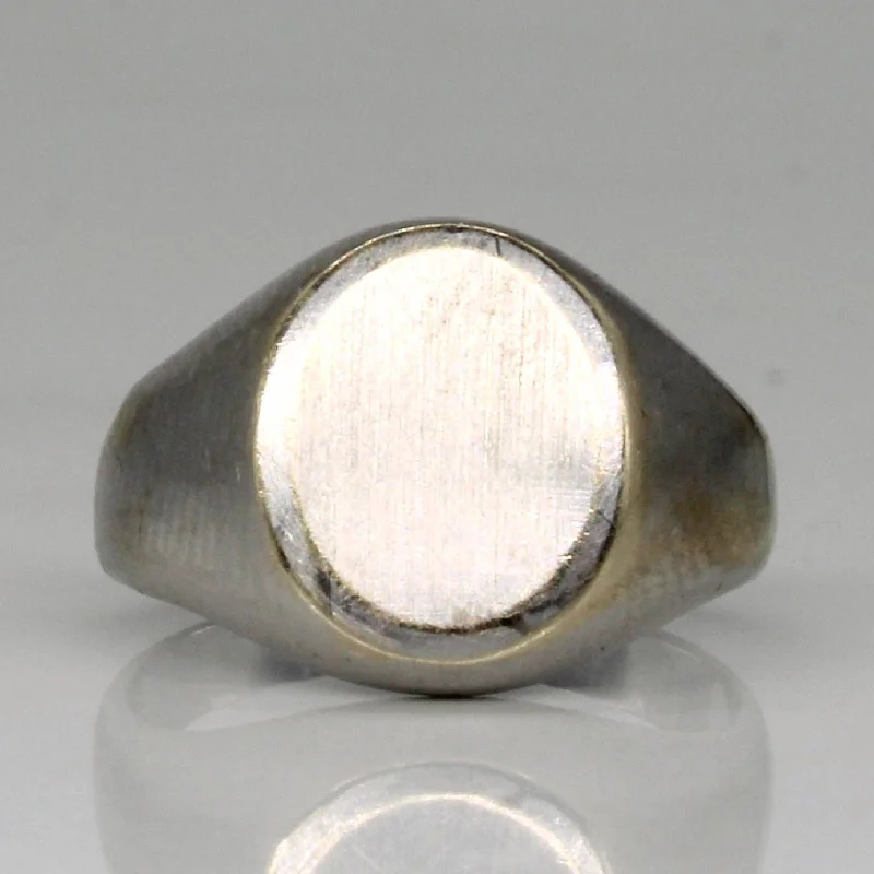 Exclusive Jewelry Sale – Limited-Time Discounts 10k White Gold Blank Signet Ring | SZ 3.5 | Exclusive Jewelry Sale – Limited-Time Discounts 10k White Gold Blank Signet Ring | SZ 3.5 |