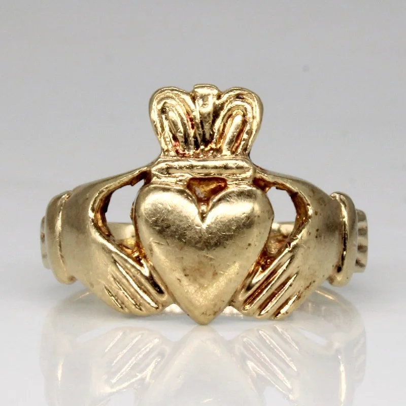 Gorgeous Jewelry, Limited-Time Savings 10k Yellow Gold Claddagh Ring | SZ 10 |