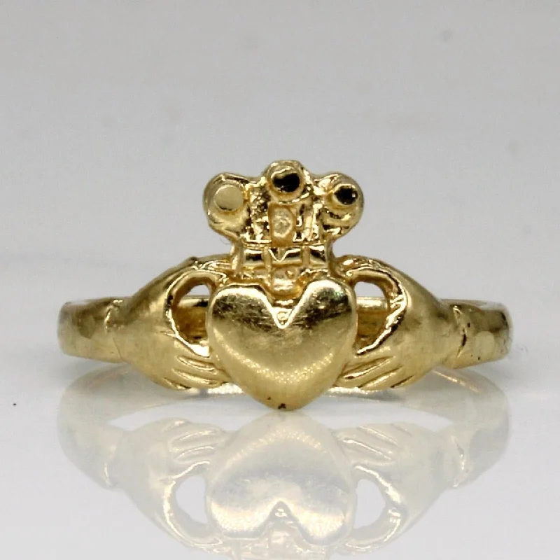 Dazzling Deals On Necklaces, Bracelets, And More 10k Yellow Gold Claddagh Ring | SZ 5.5 | Dazzling Deals On Necklaces, Bracelets, And More 10k Yellow Gold Claddagh Ring | SZ 5.5 |