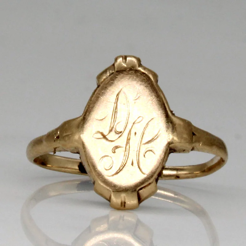 Sparkle For Less – Shop Jewelry Deals Now 10k Yellow Gold Initial Ring | SZ 6 |
