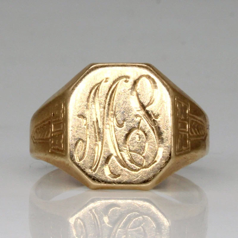 Flash Sale On Elegant Jewelry – Don't Miss Out 10k Yellow Gold 'M.S.' Initial Ring | SZ 9 | Flash Sale On Elegant Jewelry – Don't Miss Out 10k Yellow Gold 'M.S.' Initial Ring | SZ 9 |