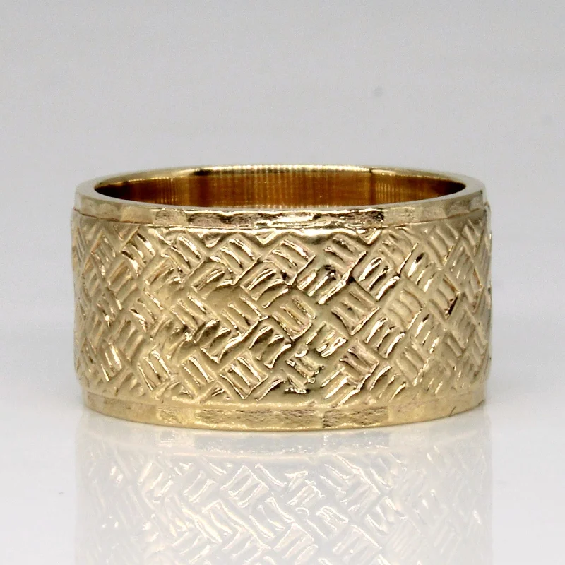 Shop Fine Jewelry With Exclusive Savings 10k Yellow Gold Patterned Band | SZ 6.75 | Shop Fine Jewelry With Exclusive Savings 10k Yellow Gold Patterned Band | SZ 6.75 |