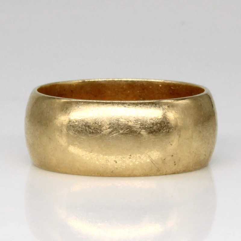 Discounted Jewelry For A Glamorous Look 10k Yellow Gold Wide Band | SZ 7.25 |