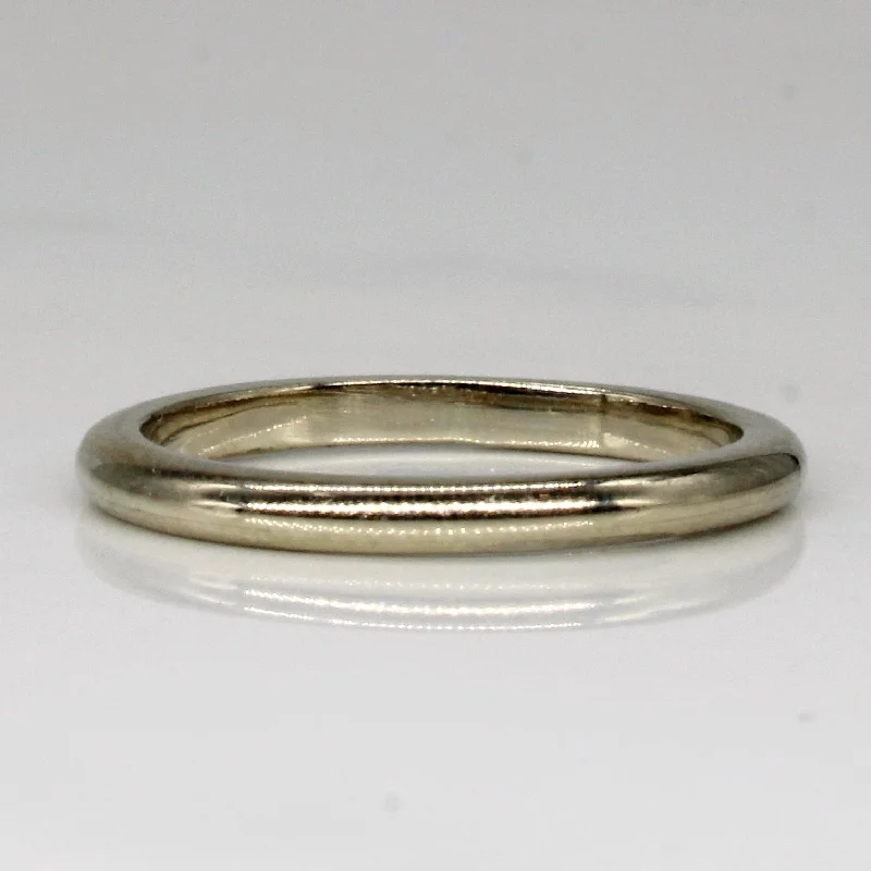 Elegant Jewelry Pieces At Unbelievable Prices 14k White Gold Band | SZ 5 |