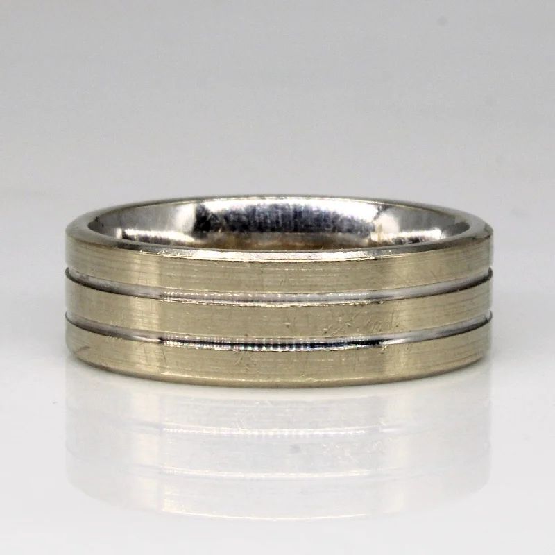 Exclusive Gemstone Jewelry At Special Prices 14k White Gold Band | SZ 8.5 |