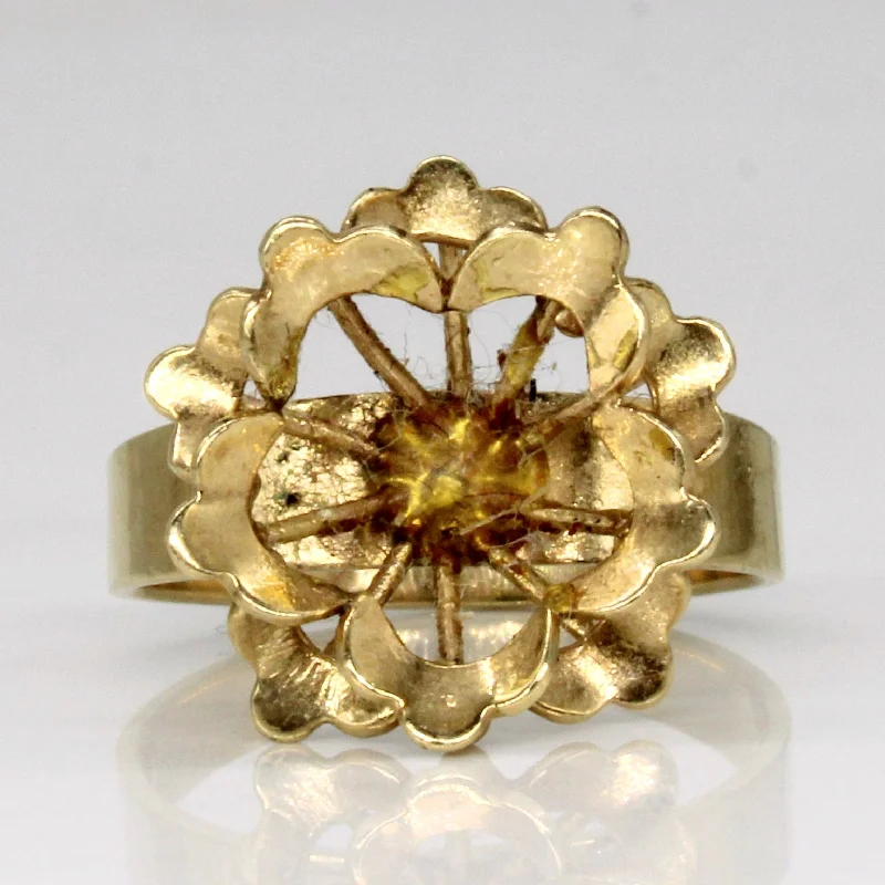 Clearance Sale On High-End Jewelry Collections 14k Yellow Gold Floral Ring | SZ 6.75 | Clearance Sale On High-End Jewelry Collections 14k Yellow Gold Floral Ring | SZ 6.75 |