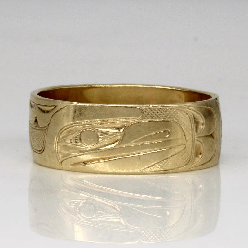 Seasonal Jewelry Deals – Elevate Your Style 14k Yellow Gold Indigenous Art Ring | SZ 11 | Seasonal Jewelry Deals – Elevate Your Style 14k Yellow Gold Indigenous Art Ring | SZ 11 |