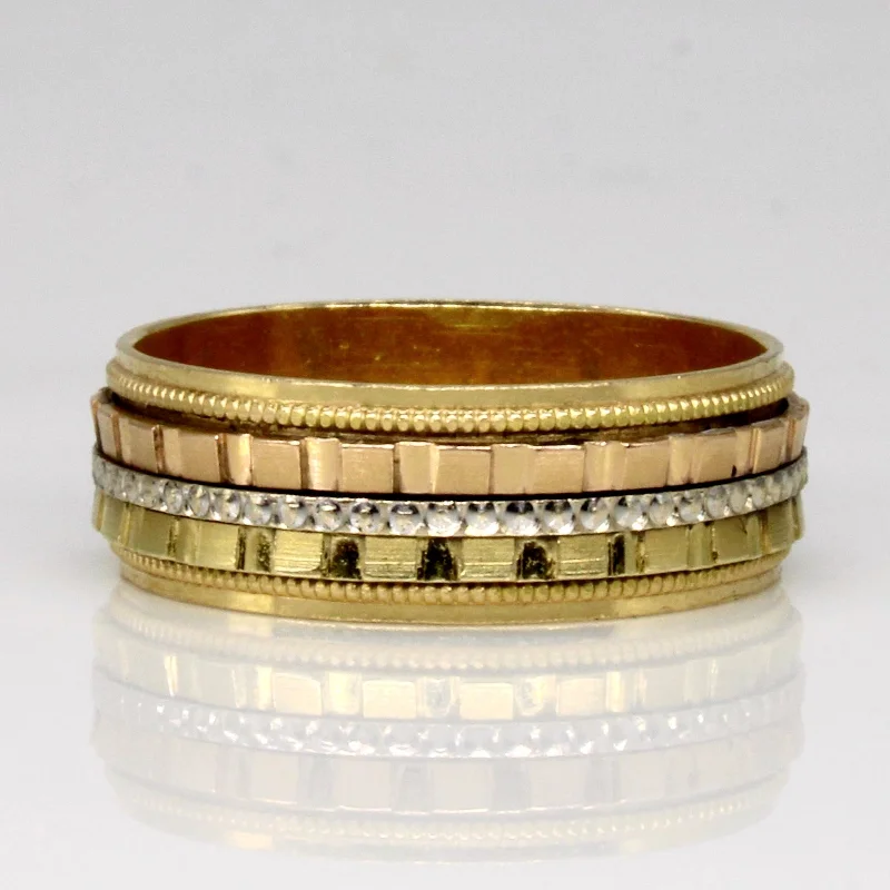 Timeless Jewelry, Timeless Savings – Don't Wait 18k Tri Tone Gold Ring | SZ 7 |