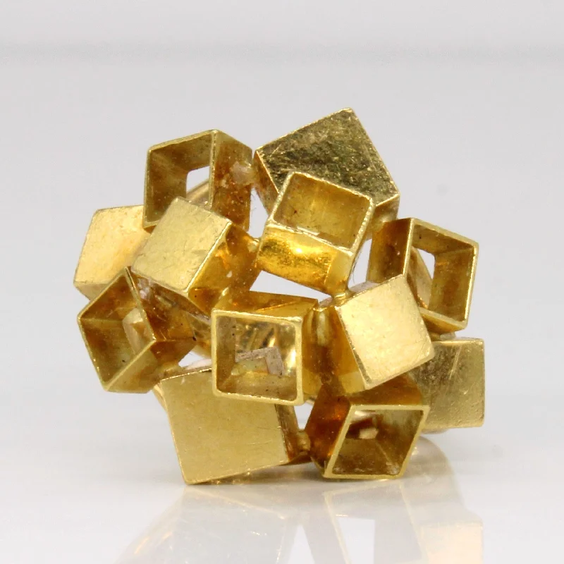 Premium Jewelry At Promotional Prices – Shine Today 18k Yellow Abstract Cube Ring | SZ 6.5 | Premium Jewelry At Promotional Prices – Shine Today 18k Yellow Abstract Cube Ring | SZ 6.5 |