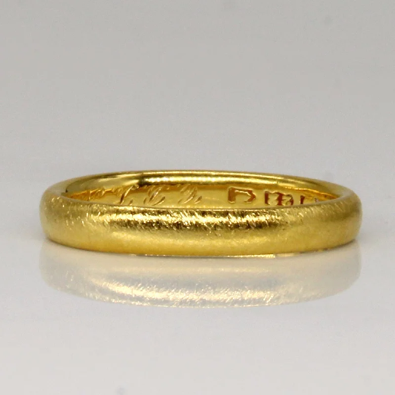 Stunning Statement Jewelry, Unbeatable Discounts 22k Yellow Gold Band | SZ 3.75 |
