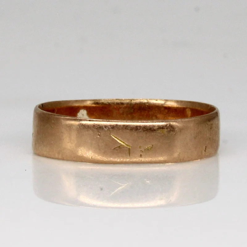 Big Savings On Your Favorite Jewelry Pieces 1905 9k Rose Gold Band | SZ 7 |