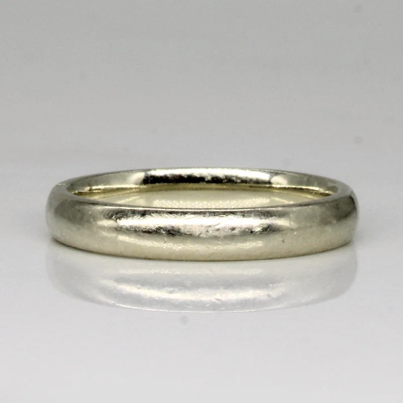 Fashion-Forward Geometric Jewelry For Contemporary Style 9k White Gold Band | SZ 6 | Fashion-Forward Geometric Jewelry For Contemporary Style 9k White Gold Band | SZ 6 |