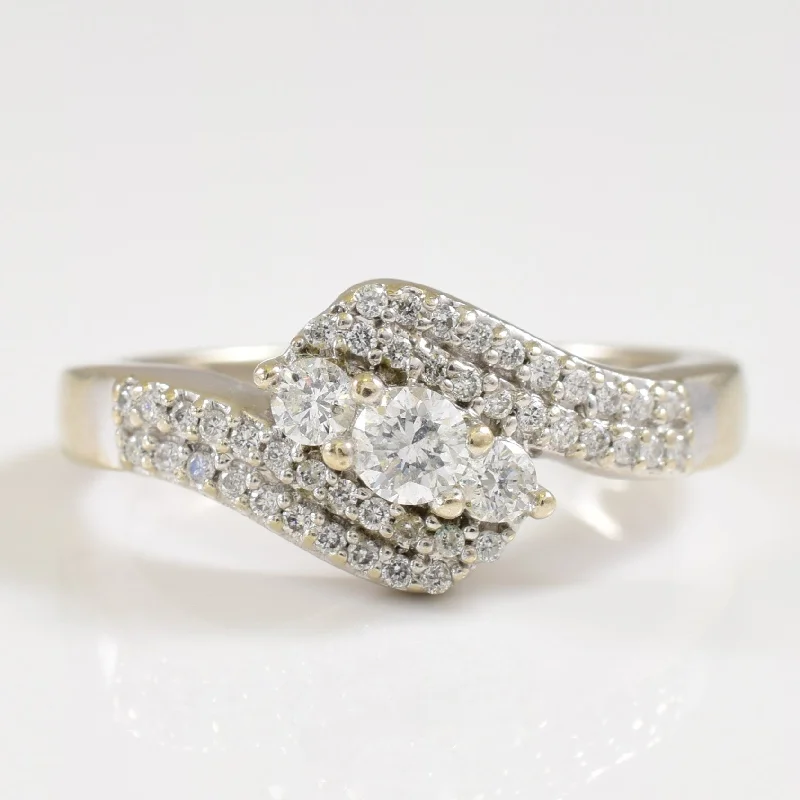 Elegant Necklaces And Bracelets At Limited-Time Offers Bypass Diamond Ring | 0.35ctw | SZ 5 | Elegant Necklaces And Bracelets At Limited-Time Offers Bypass Diamond Ring | 0.35ctw | SZ 5 |