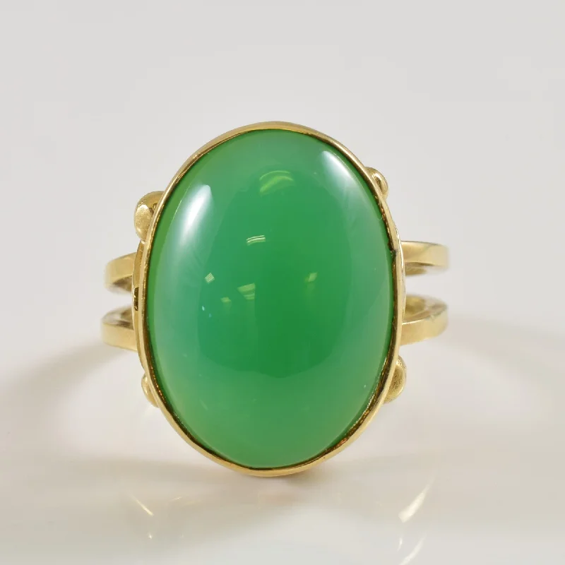 Limited-Stock Jewelry Sale – Once It's Gone, It's Gone Chrysoprase Cocktail Ring | 8.50ctw | SZ 6.25 | Limited-Stock Jewelry Sale – Once It's Gone, It's Gone Chrysoprase Cocktail Ring | 8.50ctw | SZ 6.25 |