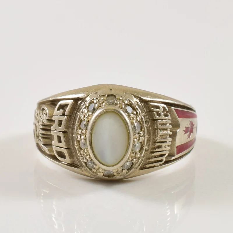Buy More, Save More On Stunning Jewelry Pieces Class of 2002' Pearl & Diamond Ring | 0.30ct, 0.10ctw | SZ 4.5 | Buy More, Save More On Stunning Jewelry Pieces Class of 2002' Pearl & Diamond Ring | 0.30ct, 0.10ctw | SZ 4.5 |