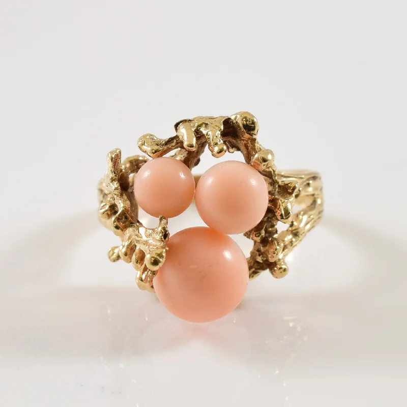 Shine In Style – Shop Jewelry Discounts Today Coral Cocktail Ring | 6.50ctw | SZ 7.75 | Shine In Style – Shop Jewelry Discounts Today Coral Cocktail Ring | 6.50ctw | SZ 7.75 |